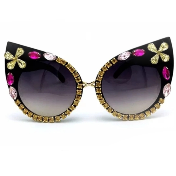 Dazzle Cat Eyes Sunglasses - Picture 1 of 10